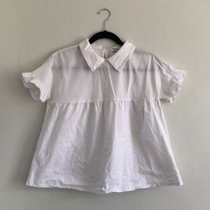 Mira & Co white babydoll top